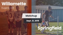 Matchup: Willamette High vs. Springfield  2018