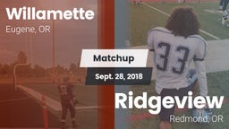 Matchup: Willamette High vs. Ridgeview  2018