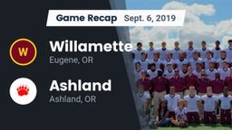 Recap: Willamette  vs. Ashland  2019