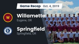 Recap: Willamette  vs. Springfield  2019