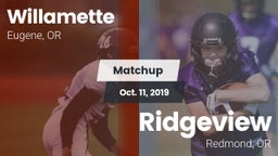 Matchup: Willamette High vs. Ridgeview  2019