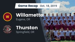 Recap: Willamette  vs. Thurston  2019