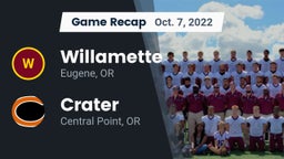 Recap: Willamette  vs. Crater  2022