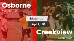 Matchup: Osborne  vs. Creekview  2018