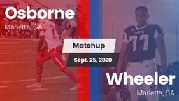 Matchup: Osborne  vs. Wheeler  2020