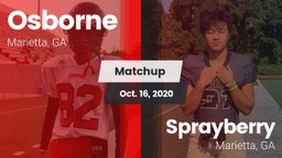 Matchup: Osborne  vs. Sprayberry  2020