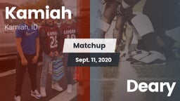 Matchup: Kamiah vs. Deary 2020