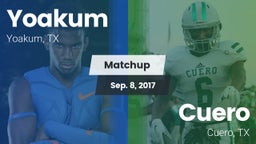 Matchup: Yoakum  vs. Cuero  2017
