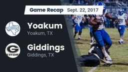 Recap: Yoakum  vs. Giddings  2017