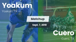 Matchup: Yoakum  vs. Cuero  2018