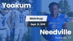 Matchup: Yoakum  vs. Needville  2018