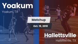 Matchup: Yoakum  vs. Hallettsville  2018