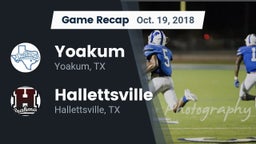 Recap: Yoakum  vs. Hallettsville  2018
