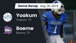 Recap: Yoakum  vs. Boerne  2019