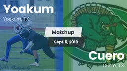 Matchup: Yoakum  vs. Cuero  2019