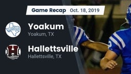 Recap: Yoakum  vs. Hallettsville  2019