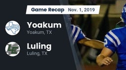Recap: Yoakum  vs. Luling  2019