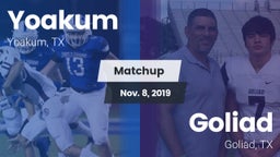 Matchup: Yoakum  vs. Goliad  2019