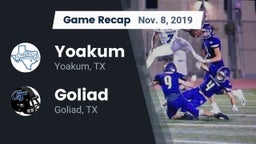 Recap: Yoakum  vs. Goliad  2019