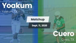 Matchup: Yoakum  vs. Cuero  2020