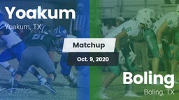 Matchup: Yoakum  vs. Boling  2020