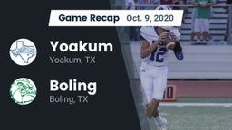 Recap: Yoakum  vs. Boling  2020