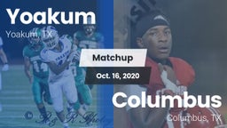 Matchup: Yoakum  vs. Columbus  2020