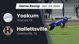 Recap: Yoakum  vs. Hallettsville  2020