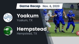 Recap: Yoakum  vs. Hempstead  2020