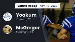 Recap: Yoakum  vs. McGregor  2020