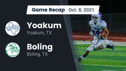 Recap: Yoakum  vs. Boling  2021