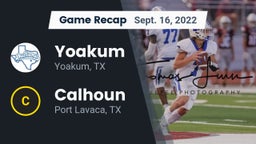 Recap: Yoakum  vs. Calhoun  2022