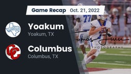 Recap: Yoakum  vs. Columbus  2022