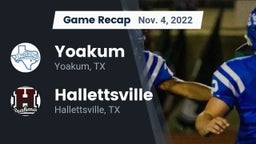 Recap: Yoakum  vs. Hallettsville  2022