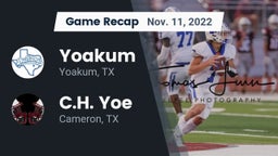 Recap: Yoakum  vs. C.H. Yoe  2022