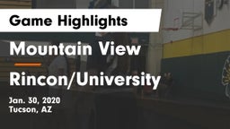 Mountain View  vs Rincon/University  Game Highlights - Jan. 30, 2020