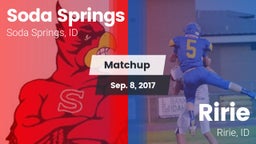 Matchup: Soda Springs High vs. Ririe  2017