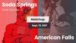 Matchup: Soda Springs High vs. American Falls  2017