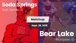 Matchup: Soda Springs High vs. Bear Lake  2018