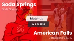 Matchup: Soda Springs High vs. American Falls  2018