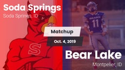 Matchup: Soda Springs High vs. Bear Lake  2019