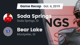 Recap: Soda Springs  vs. Bear Lake  2019