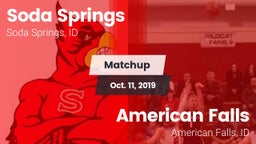 Matchup: Soda Springs High vs. American Falls  2019
