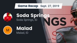 Recap: Soda Springs  vs. Malad  2019