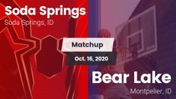 Matchup: Soda Springs High vs. Bear Lake  2020