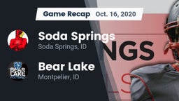 Recap: Soda Springs  vs. Bear Lake  2020