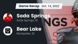 Recap: Soda Springs  vs. Bear Lake  2022