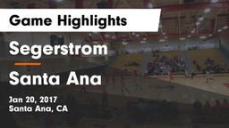 Segerstrom  vs Santa Ana Game Highlights - Jan 20, 2017