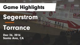 Segerstrom  vs Torrance Game Highlights - Dec 26, 2016