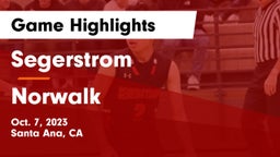 Segerstrom  vs Norwalk Game Highlights - Oct. 7, 2023